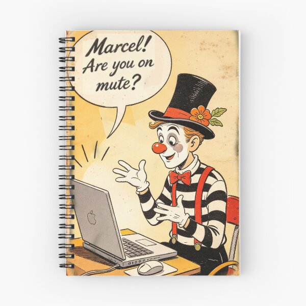 Item preview, Seaside Postcard: mime on Zoom designed and sold by halibutgoatramb.