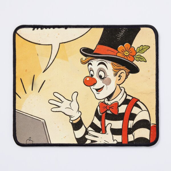 Item preview, Seaside Postcard: mime on Zoom designed and sold by halibutgoatramb.