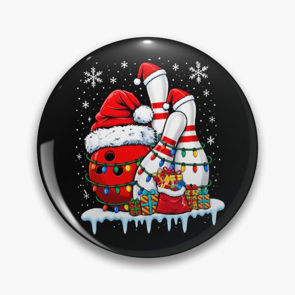 Item preview, Christmas Bowling Pins and Santa Ball Holiday Fun designed and sold by Moizento.