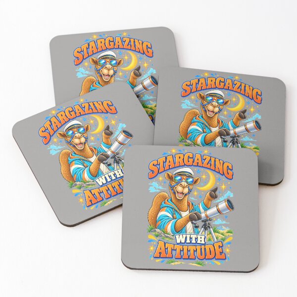 Item preview, Stargazing with Attitude – Funny Hobbies and Pastimes T-Shirt – Funny Camel T-Shirt Animal Graphic Camel T-Shirt designed and sold by Camel & Quirk.