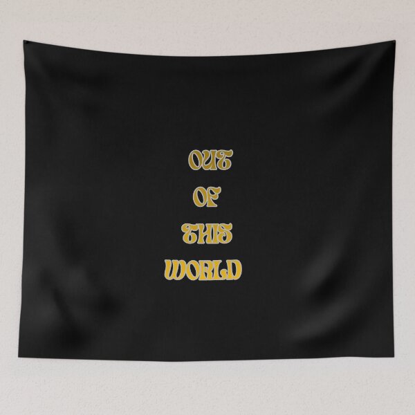 Item preview, out of this world retro space age vintage gold typography  designed and sold by stileepensieri.