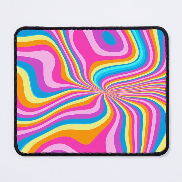 Item preview, Retro 70s Psychedelic Swirl Groovy Colorful Wavy Op Art Pattern designed and sold by JRRTs.