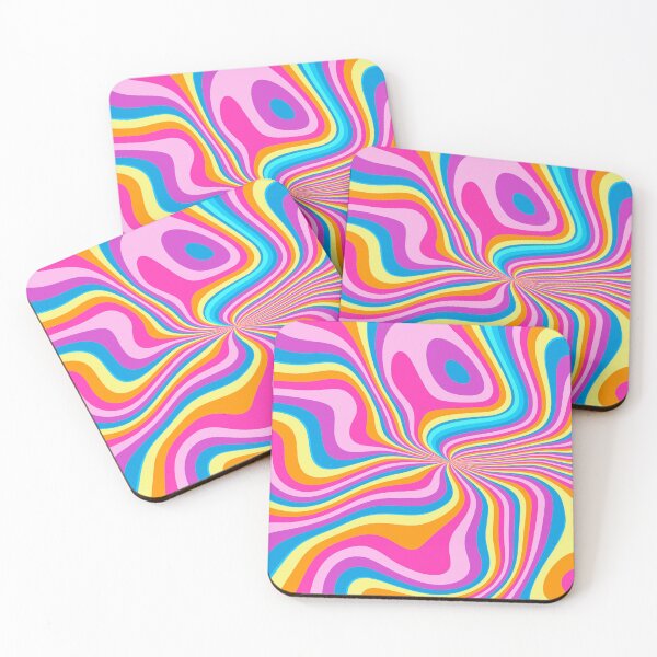 Item preview, Retro 70s Psychedelic Swirl Groovy Colorful Wavy Op Art Pattern designed and sold by JRRTs.