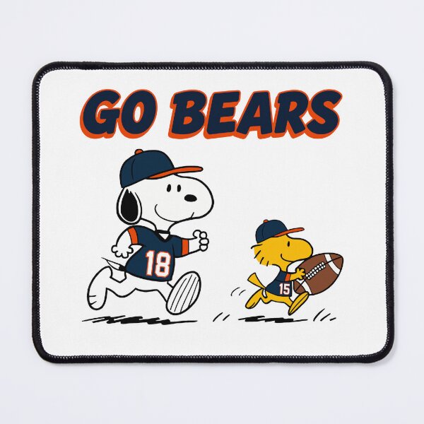 Item preview, Snoopy & Woodstock Chicago Bears Football Retro F671 designed and sold by GLUVY-THEME.