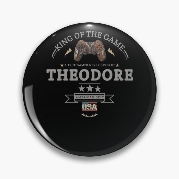 Item preview, Name Of Theodore With Game Controller For Gamers Fans. designed and sold by KIDS FASHION.