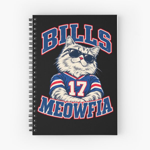 Item preview, Bills Meowfia Cat Sunglasses Number 17 Jersey Cool Pose designed and sold by Cuiroblinda.