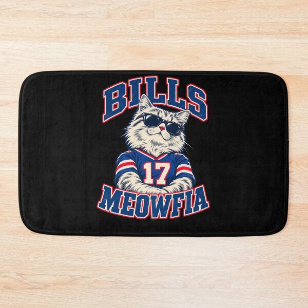 Item preview, Bills Meowfia Cat Sunglasses Number 17 Jersey Cool Pose designed and sold by Cuiroblinda.