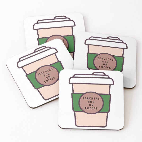Item preview, Teachers Run On Coffee Sticker designed and sold by naovios.