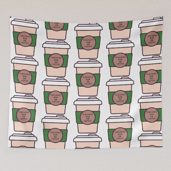 Item preview, Teachers Run On Coffee Sticker designed and sold by naovios.