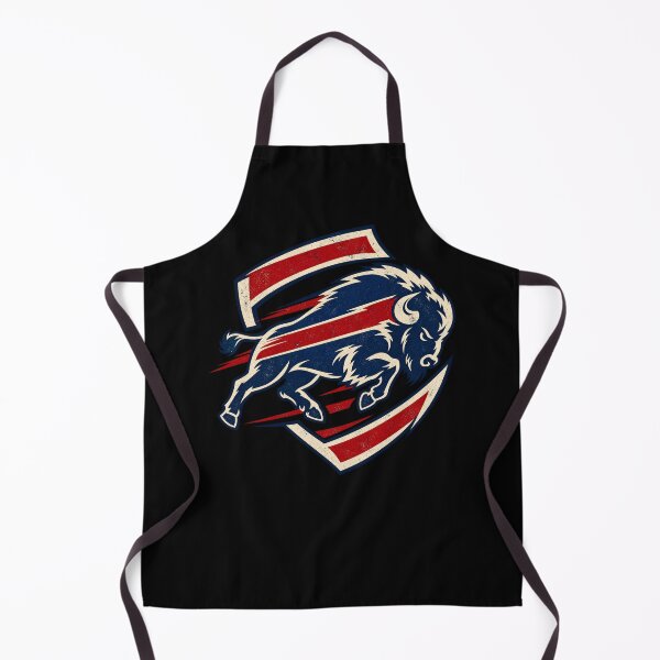 Item preview, Buffalo Bills Charging Buffalo Inside Shield Red Blue White designed and sold by Cuiroblinda.