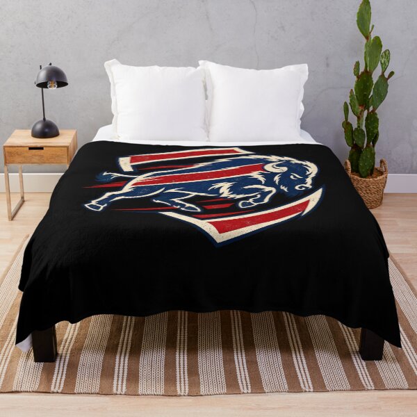 Item preview, Buffalo Bills Charging Buffalo Inside Shield Red Blue White designed and sold by Cuiroblinda.