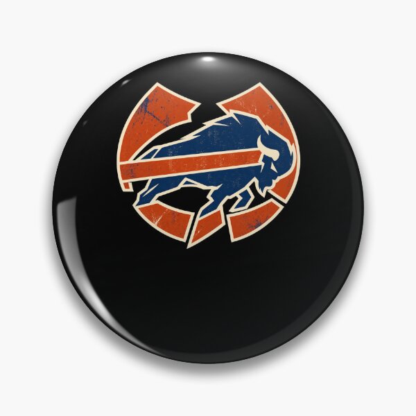 Item preview, Buffalo Bills Circular Logo Charging Buffalo Orange Blue designed and sold by Cuiroblinda.