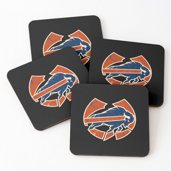 Item preview, Buffalo Bills Circular Logo Charging Buffalo Orange Blue designed and sold by Cuiroblinda.