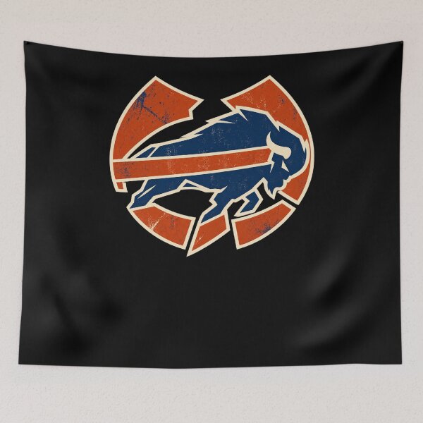 Item preview, Buffalo Bills Circular Logo Charging Buffalo Orange Blue designed and sold by Cuiroblinda.