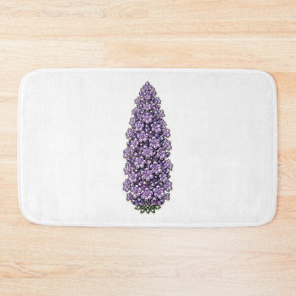 Item preview, Purple Lavender Crystal Sticker - Amethyst Flower Spike designed and sold by FineLineBotanical .