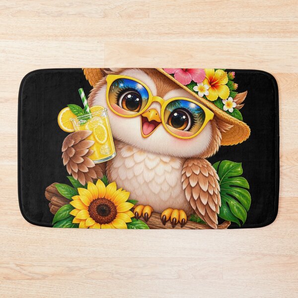 Item preview, Cute Summer Owl with Lemonade – Funny Owl in Sunglasses designed and sold by Haji  Kamora.