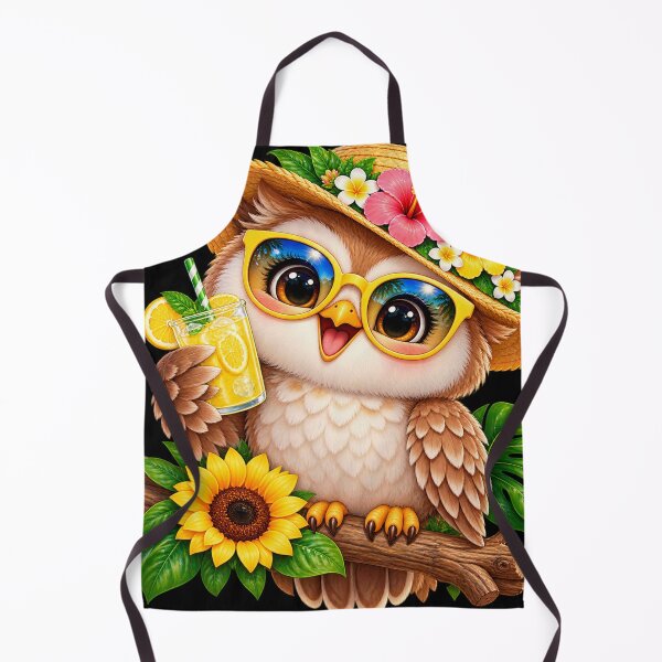 Item preview, Cute Summer Owl with Lemonade – Funny Owl in Sunglasses designed and sold by Haji  Kamora.