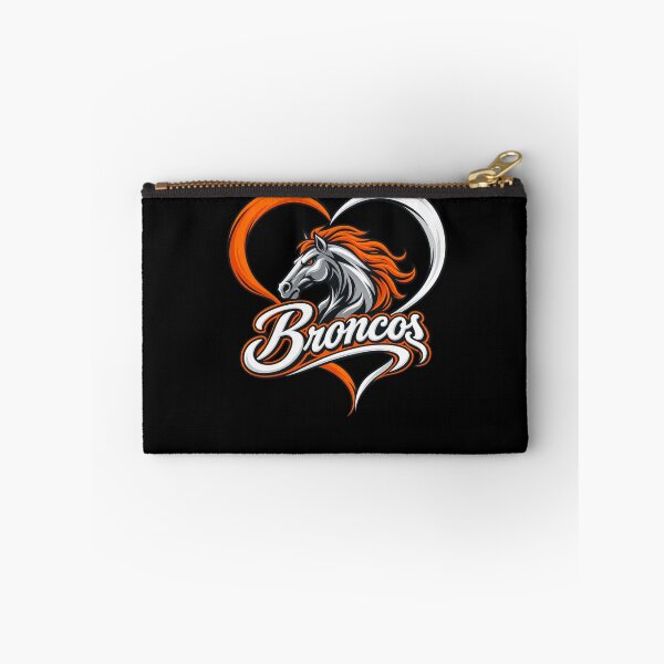 Item preview, Denver Broncos Heart Horse Head Orange White Script Logo designed and sold by Cuiroblinda.