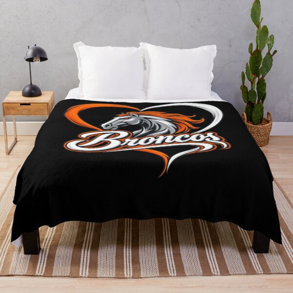 Item preview, Denver Broncos Heart Horse Head Orange White Script Logo designed and sold by Cuiroblinda.