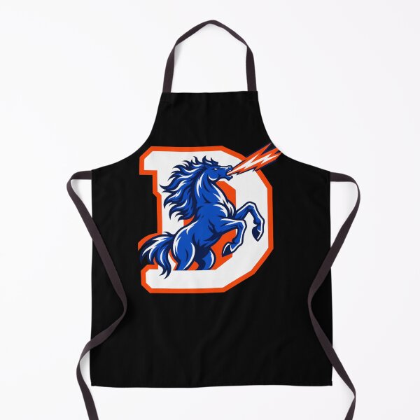 Item preview, Denver Broncos Blue Rearing Horse Lightning Bolt Big D designed and sold by Cuiroblinda.