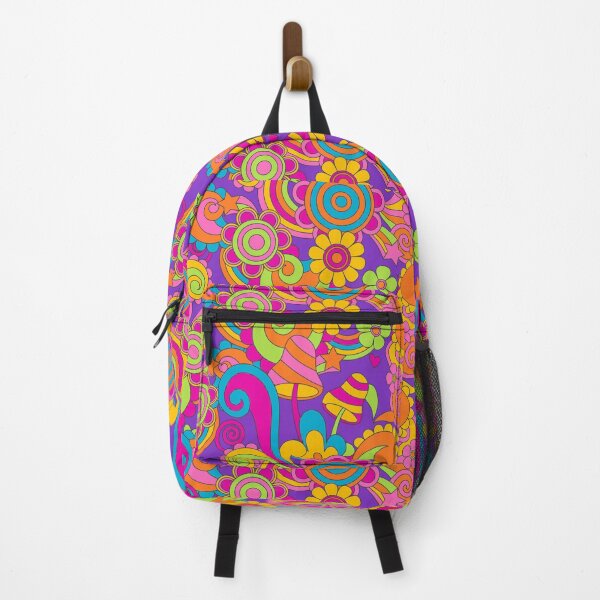 Item preview, Groovy 70s Psychedelic Pattern Retro Flowers, Mushrooms, Rainbows & Swirls designed and sold by JRRTs.