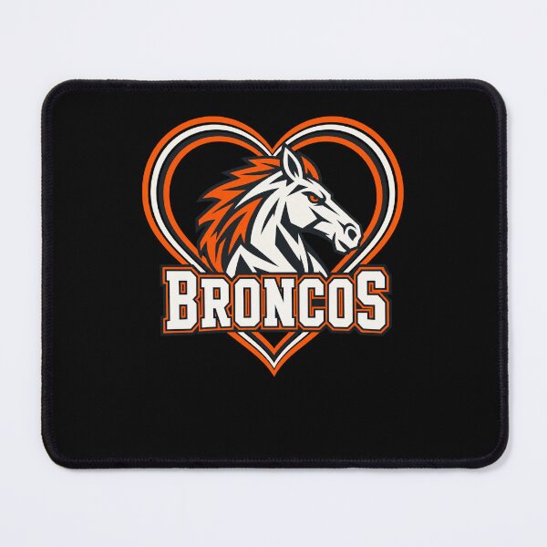 Item preview, Denver Broncos White Horse Head Orange Mane Heart Frame designed and sold by Cuiroblinda.