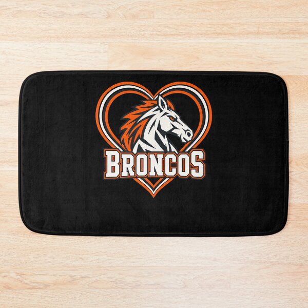 Item preview, Denver Broncos White Horse Head Orange Mane Heart Frame designed and sold by Cuiroblinda.