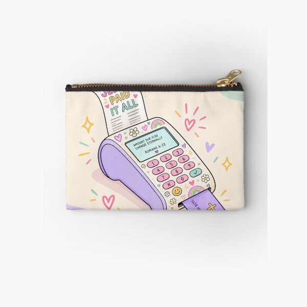 Item preview, Jesus Paid It All Card Machine – Cute Christian Illustration Design designed and sold by EatPrayLive.