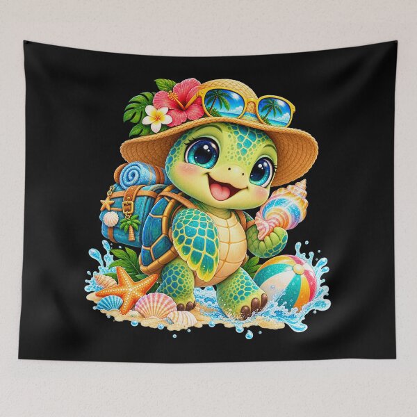 Item preview, Cute Summer Baby Turtle – Tropical Beach Vacation designed and sold by Haji  Kamora.