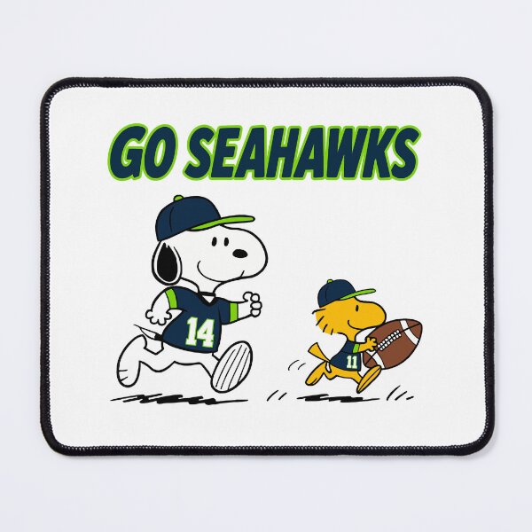 Item preview, Snoopy & Woodstock Seattle Seahawks Football Retro F672 designed and sold by GLUVY-THEME.