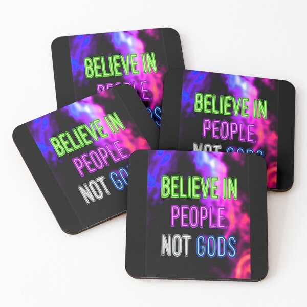 Item preview, BELIEVE IN PEOPLE, NOT GODS designed and sold by NOIMION DIGITAL ART.