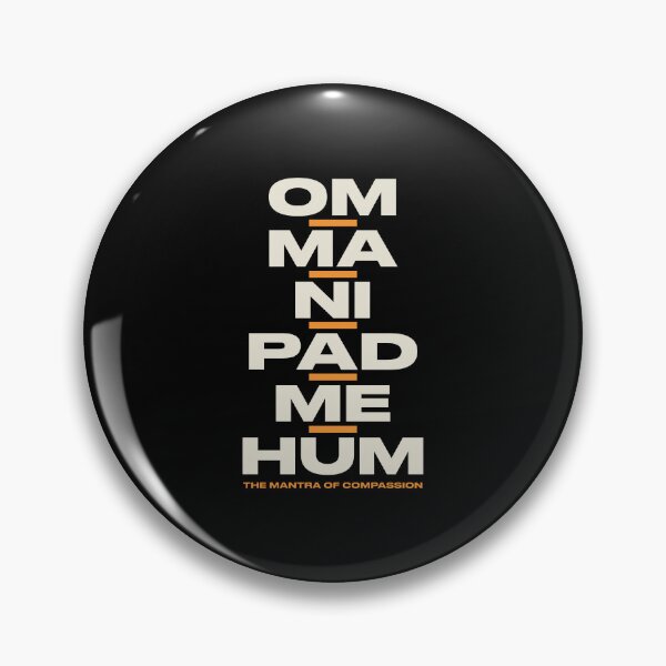Item preview, Om Mani Padme Hum Six Syllables, Bold Tibetan Mantra designed and sold by Osmose-Studio.