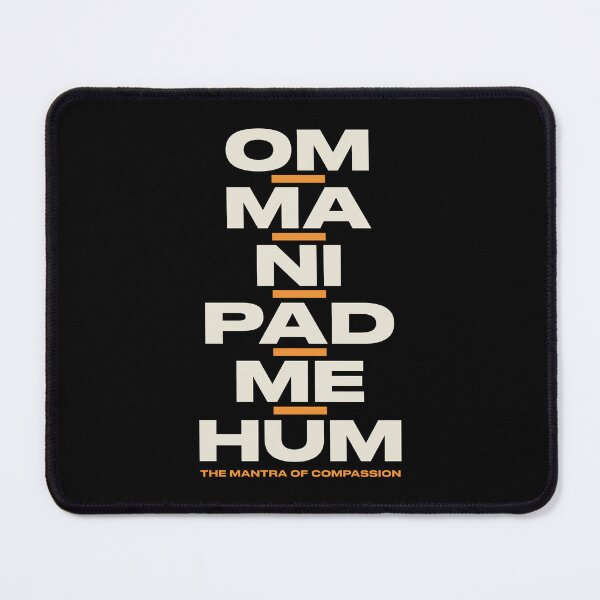 Item preview, Om Mani Padme Hum Six Syllables, Bold Tibetan Mantra designed and sold by Osmose-Studio.