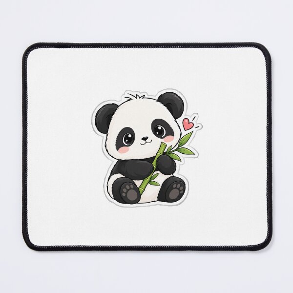Item preview, Cute Panda Bamboo Sticker | Kawaii Panda Hugging Bamboo designed and sold by PopStickerLab22.