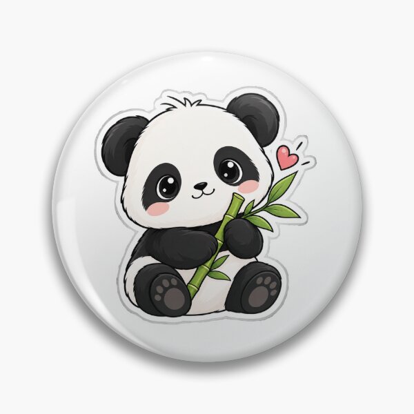 Item preview, Cute Panda Bamboo Sticker | Kawaii Panda Hugging Bamboo designed and sold by PopStickerLab22.