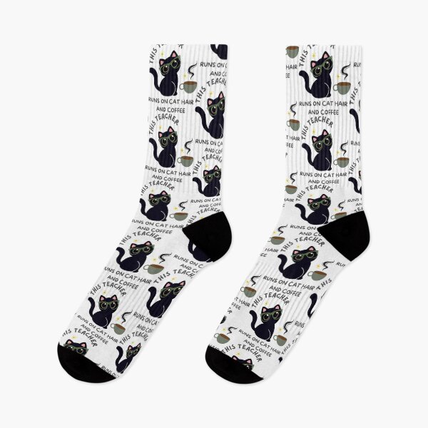 Item preview, This Teacher Runs On Cat Hair And Coffee designed and sold by ksnkm.