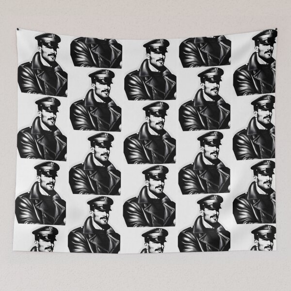 Item preview, Mustached Leather Daddy Tom Of Finland Tribute Gay Pride Graphic Design designed and sold by kimbe-rlyhanson.