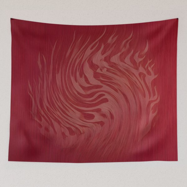 Item preview, Abstract Red Fire Swirl Brushed Metallic Flame designed and sold by Sybille-Yates.