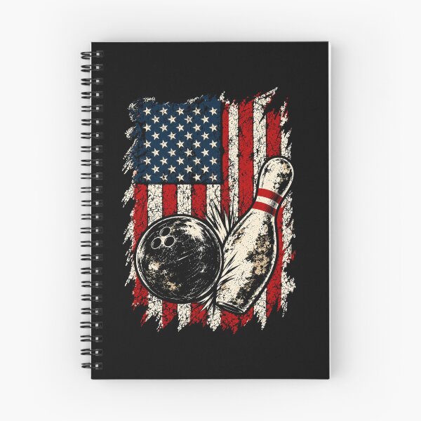 Item preview, Patriotic Bowling Ball And Pin American Flag designed and sold by Moizento.