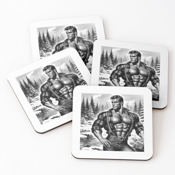Item preview, Vintage 1940S Gay Style Tom Of Finland Tribute Lumberjack Graphic Design designed and sold by kimbe-rlyhanson.