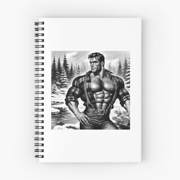 Item preview, Vintage 1940S Gay Style Tom Of Finland Tribute Lumberjack Graphic Design designed and sold by kimbe-rlyhanson.