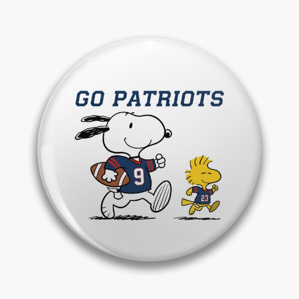 Item preview, Snoopy & Woodstock New England Patriots Football Retro F674 designed and sold by GLUVY-THEME.