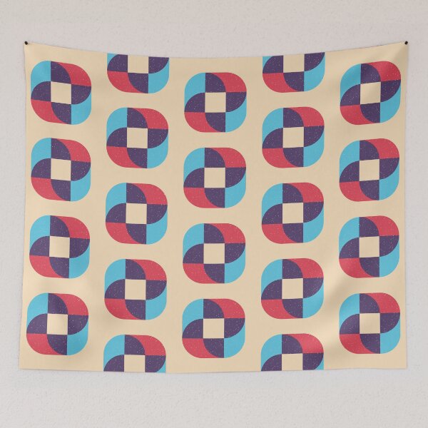 Item preview, Mid Century Modern Geometric Abstract Retro 70s Color Block designed and sold by JRRTs.