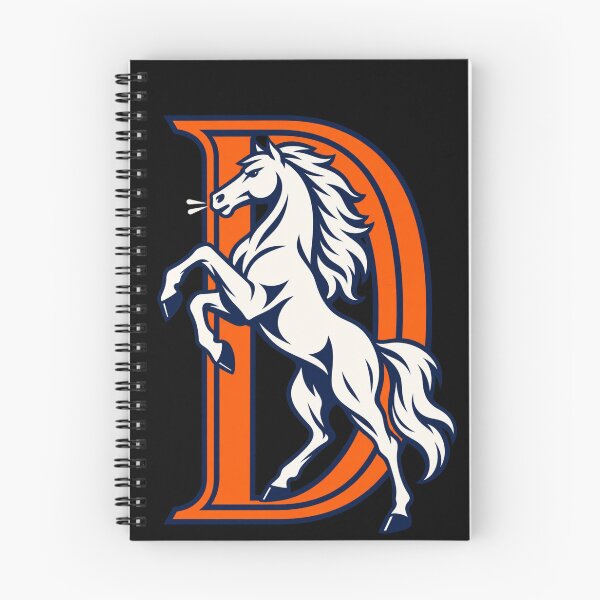 Item preview, Denver Broncos White Rearing Horse Classic Orange Navy D designed and sold by Cuiroblinda.