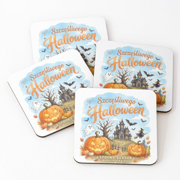 Item preview, Happy Halloween Spooky Season Watercolor Illustration designed and sold by Nela-&-Lena.
