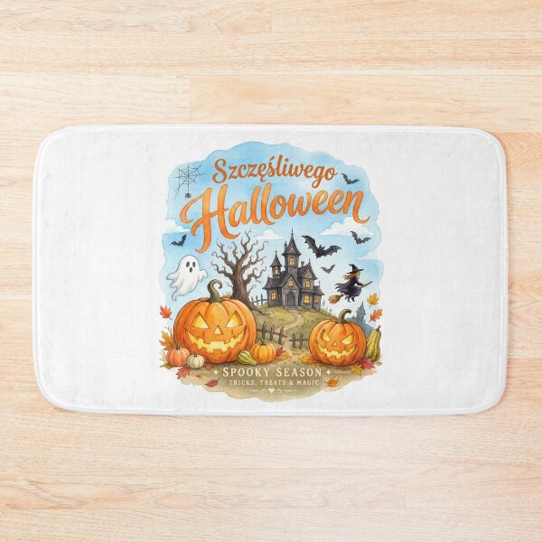 Item preview, Happy Halloween Spooky Season Watercolor Illustration designed and sold by Nela-&-Lena.