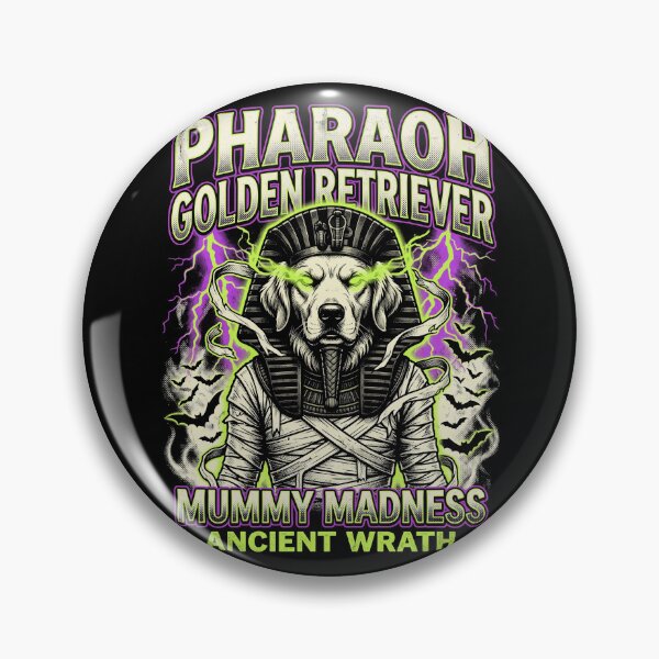 Item preview, Golden Retriever Mummy Halloween 90s Vintage Bootleg Art designed and sold by MTRBSK11.