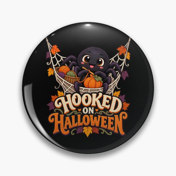 Item preview, Hooked on Halloween - Knitting Spider designed and sold by Good Mood Foundry.