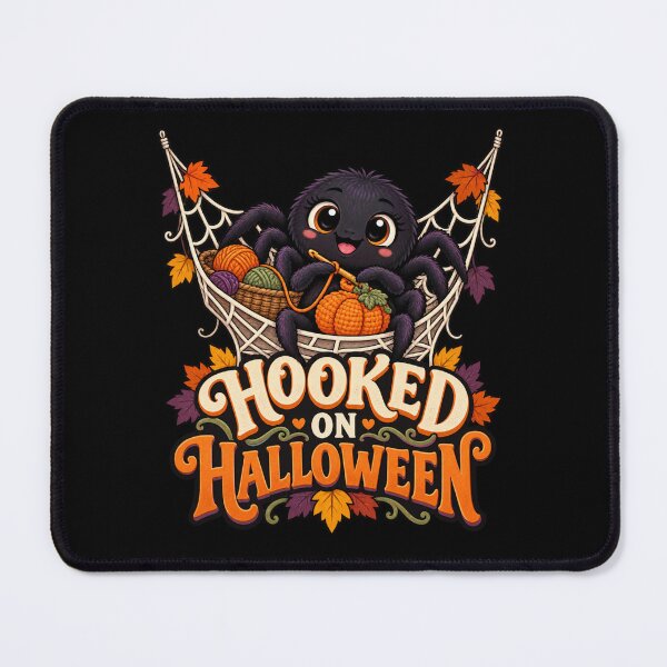 Item preview, Hooked on Halloween - Knitting Spider designed and sold by Good Mood Foundry.