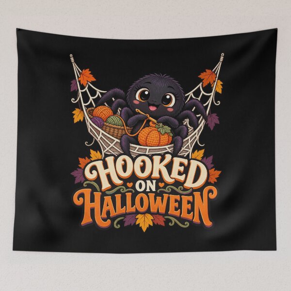 Item preview, Hooked on Halloween - Knitting Spider designed and sold by Good Mood Foundry.